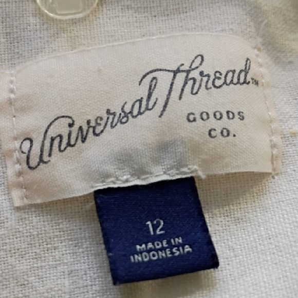 Universal Thread Cream Button-Front Utility Jumpsuit - Picture 4 of 5